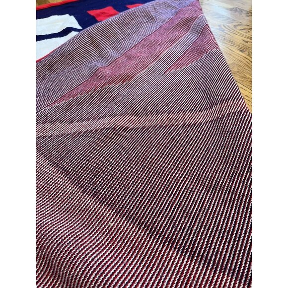 US Sailing David Smith Co Blanket Throw (Vintage) 64" X 59" Made in USA - Picture 8 of 10